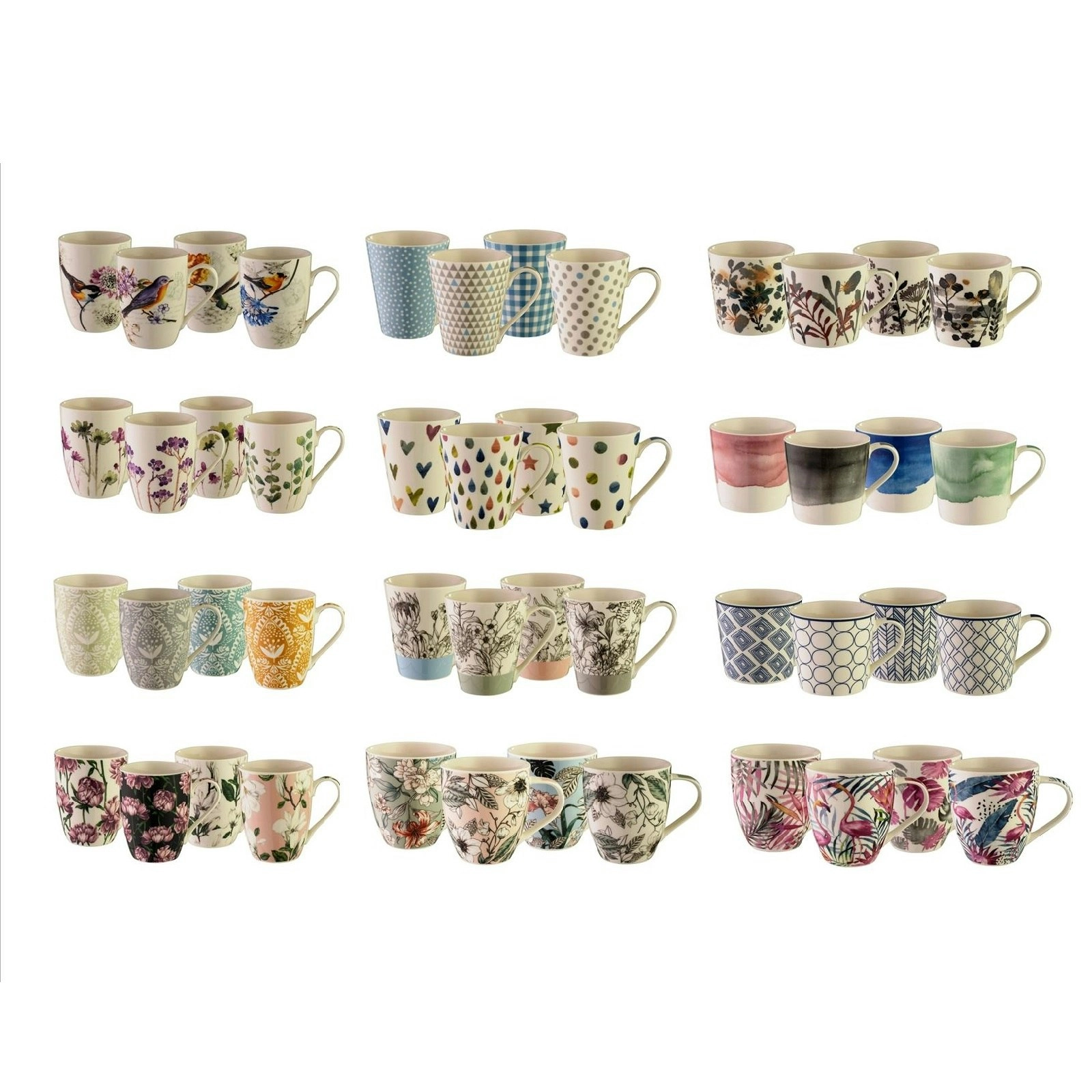 Bundanoon New Bone China Coffee & Tea Mugs   Set Of 4