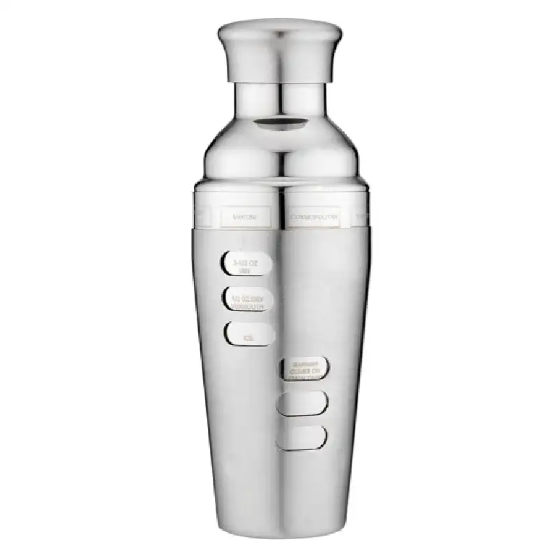 Aurora Tempa Recipe Cocktail Shaker   Stainless Steel