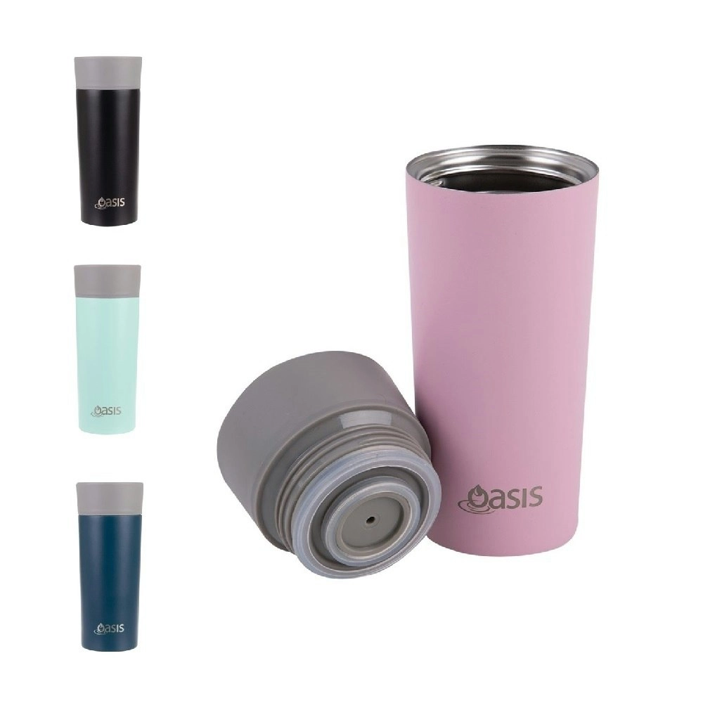 Oasis STAINLESS STEEL DOUBLE WALL INSULATED TRAVEL MUG 360ml