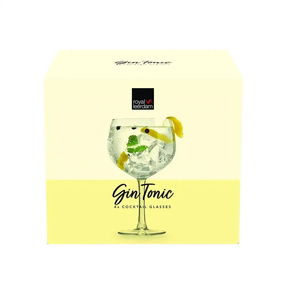 Royal Leerdam GIN TONIC & GLASSES 650ml SET 4