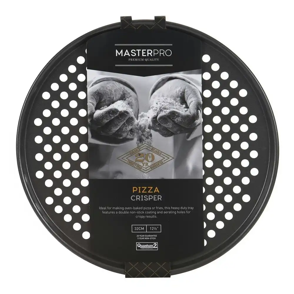 MasterPro NON STICK ROUND PIZZA CRISPER TRAY 32cm