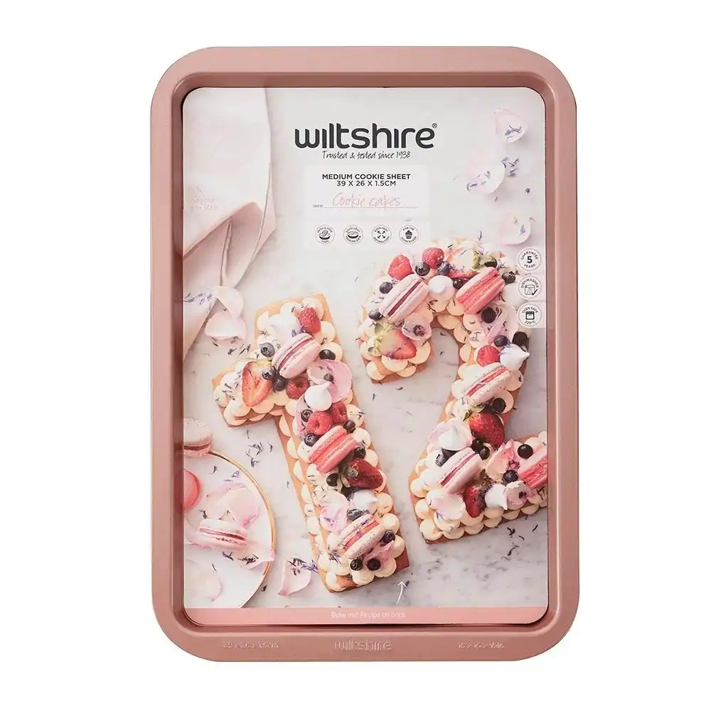 Wiltshire ROSE GOLD NON STICK COOKIE SHEET 39cm