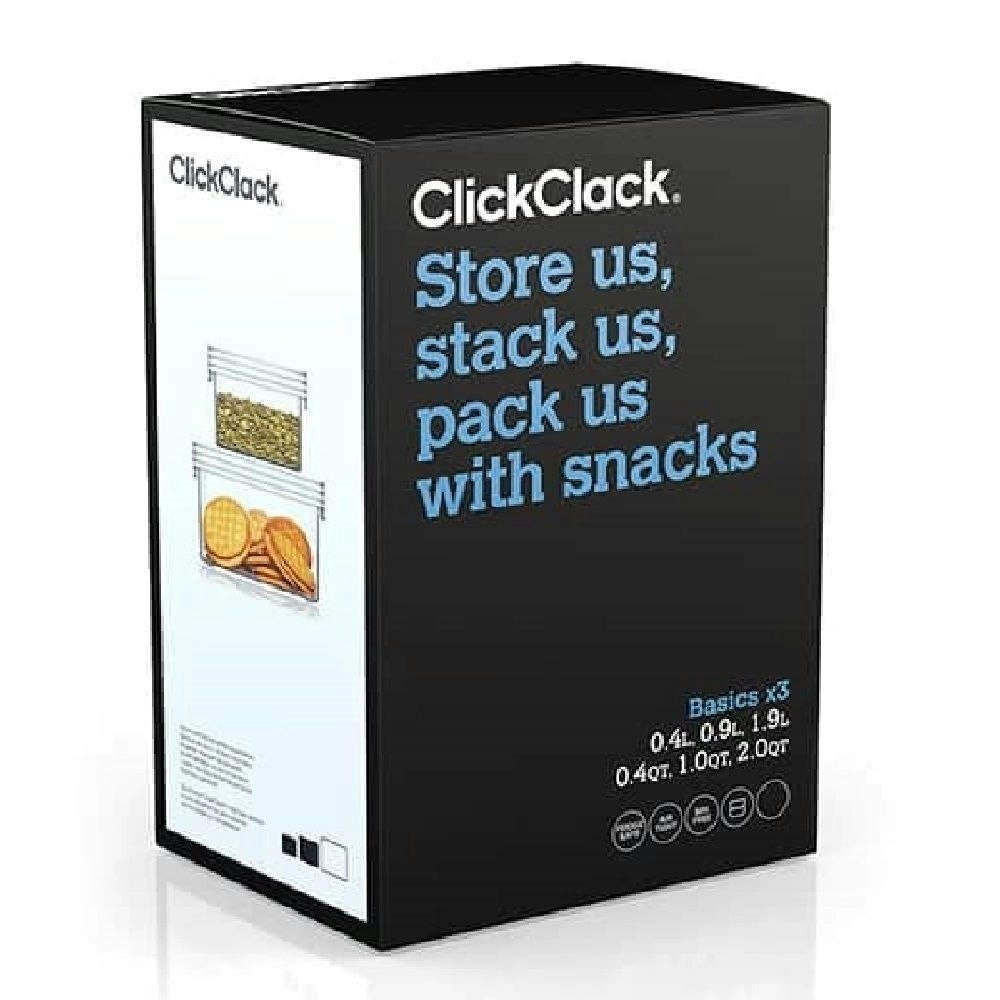 Clickclack Pantry Basics Small Box Set Of 3