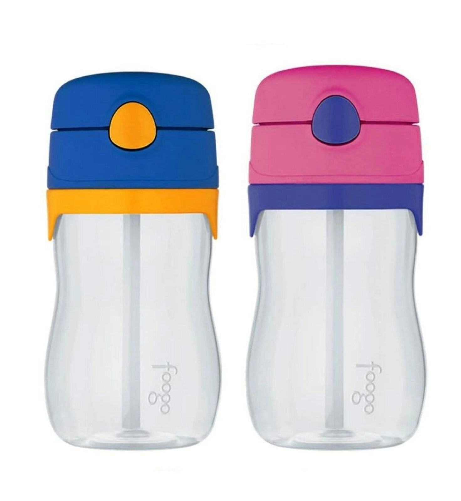 Thermos FOOGO 360ml TRITAN DRINK BOTTLE WITH STRAW - PINK OR BLUE