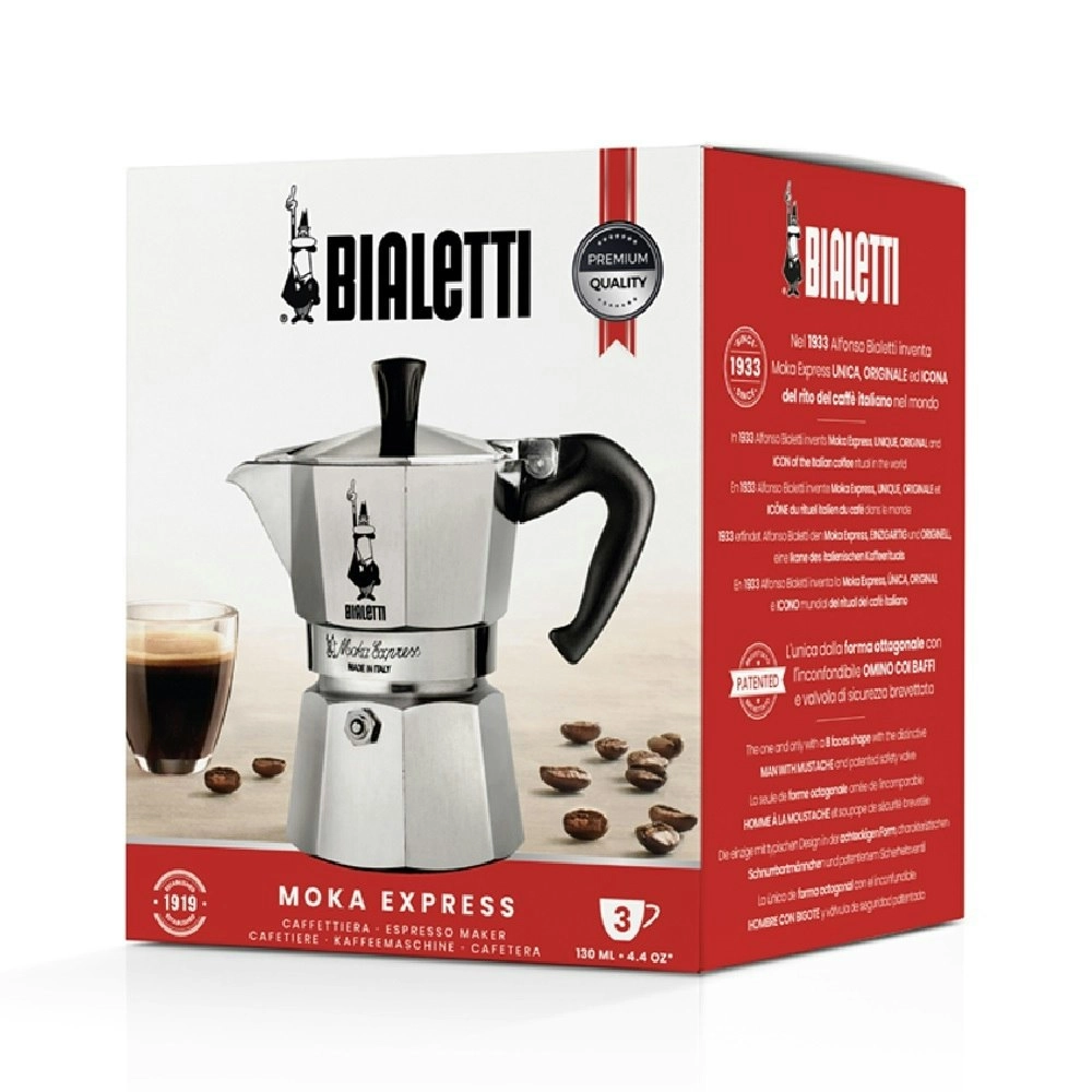 Bialetti Moka 3 Cup Espresso Maker