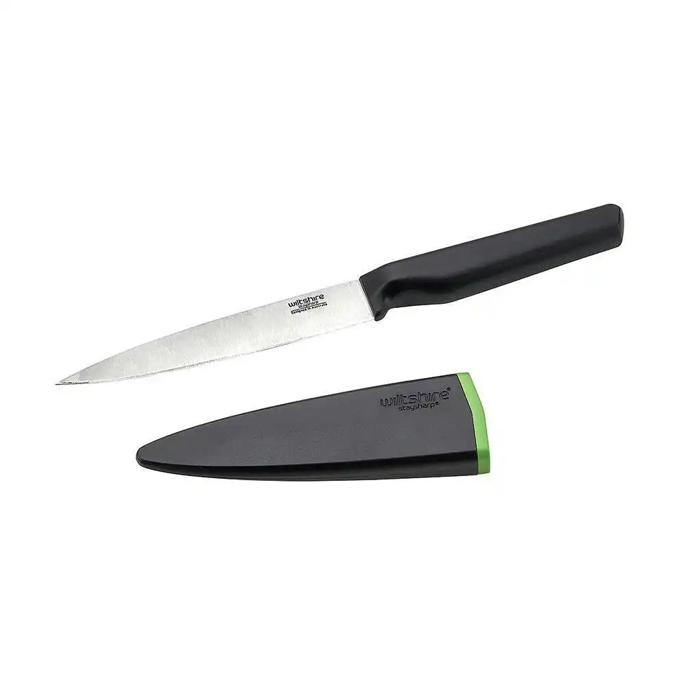 Wiltshire NEW LOOK STAYSHARP 13cm UTILITY KNIFE WITH SHARPENER