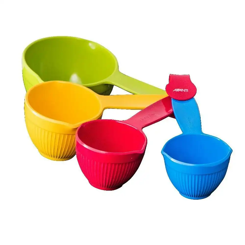 Avanti Coloured Melamine Measuring Cups Set 4