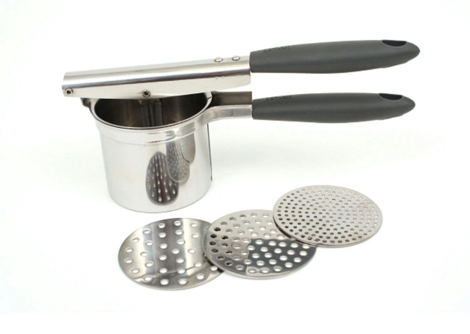 Appetito Stainless Steel Potato Ricer W/3 Discs