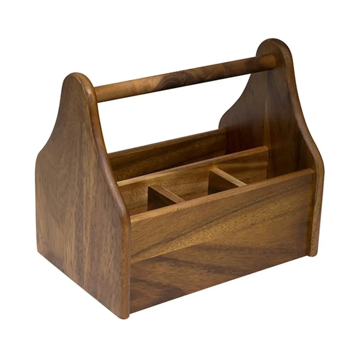 Artisan Acacia Wood Cutlery Caddy