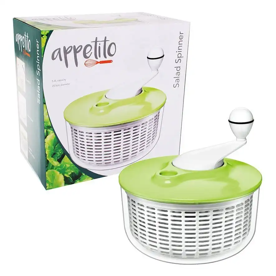 Appetito Green Salad Spinner 5.5l