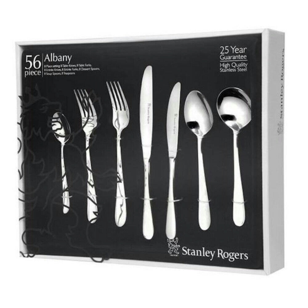 Stanley Rogers 56 Piece Albany Cutlery Gift Boxed Set