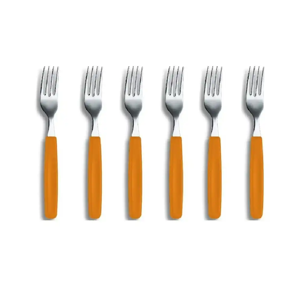 Victorinox Orange Table Fork   Set 6