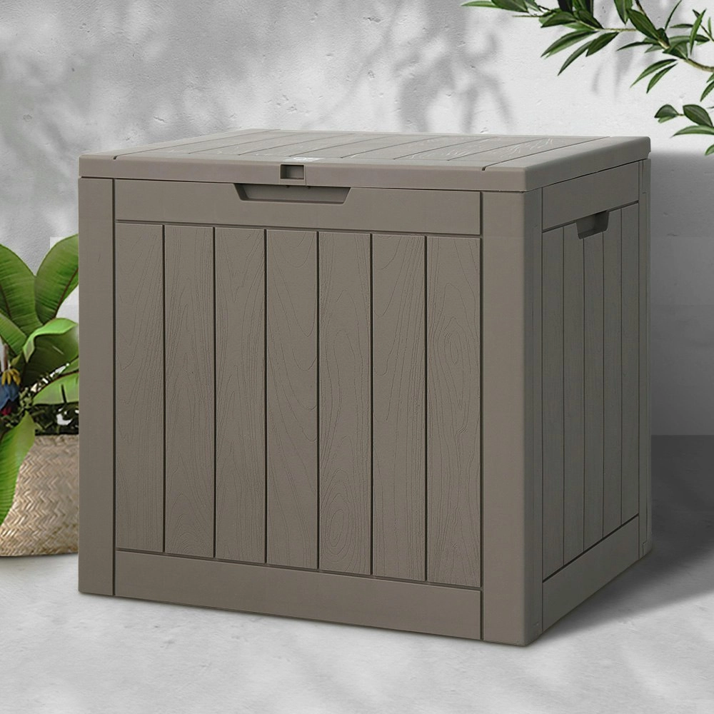 Gardeon Outdoor Storage Box 118L Container Lockable Indoor Garden Toy Tool Shed