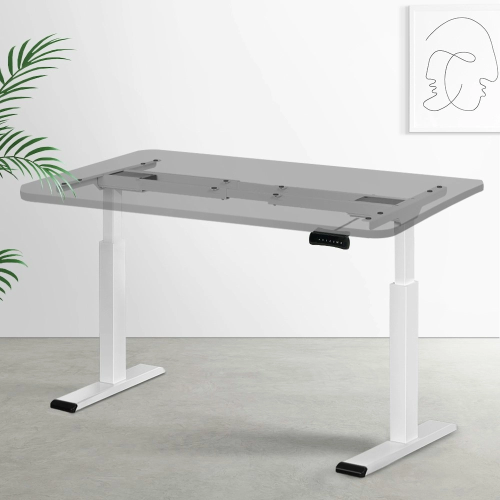 Artiss Standing Desk Frame Only Dual Motor Motorised White