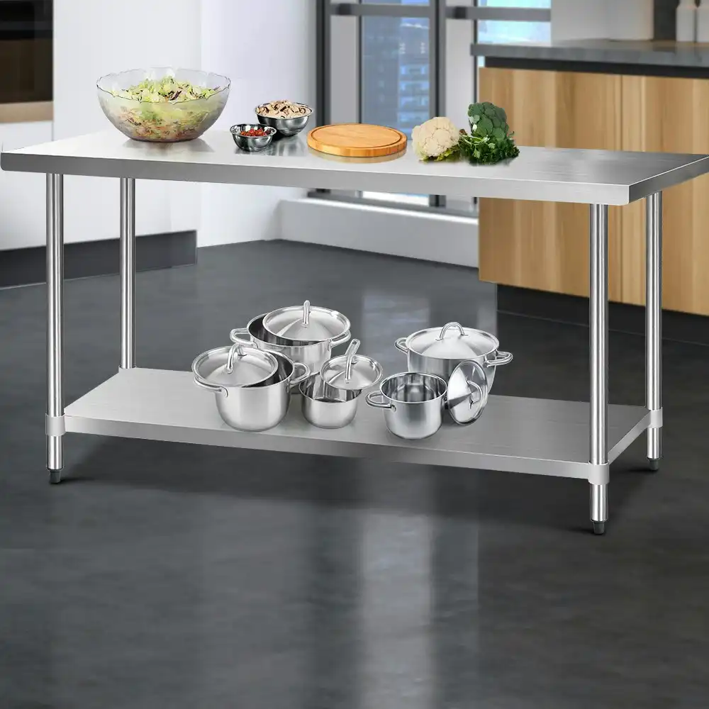 Cefito 1829x760mm Stainless Steel Kitchen Bench 430