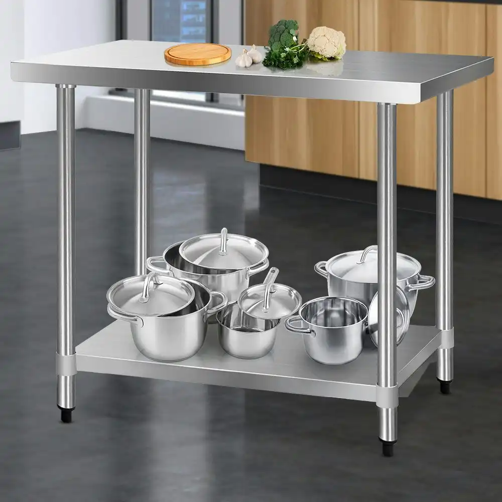 Cefito 1219x610mm Stainless Steel Kitchen Bench 304