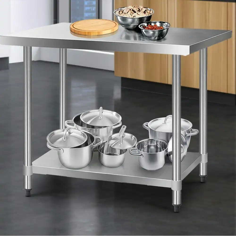 Cefito 1219x610mm Stainless Steel Kitchen Bench 430