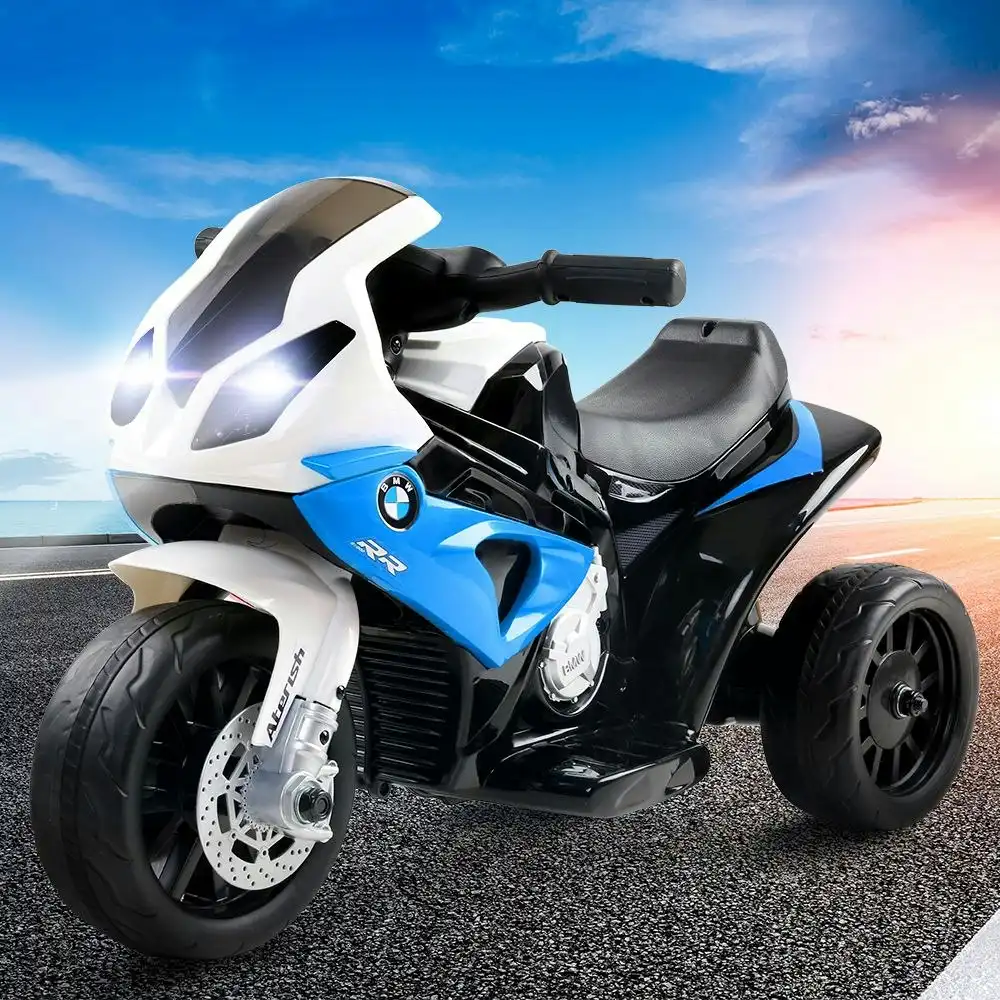 Kids Electric Ride On Car Police Motorcycle Motorbike Bmw Licensed S1000RR Blue