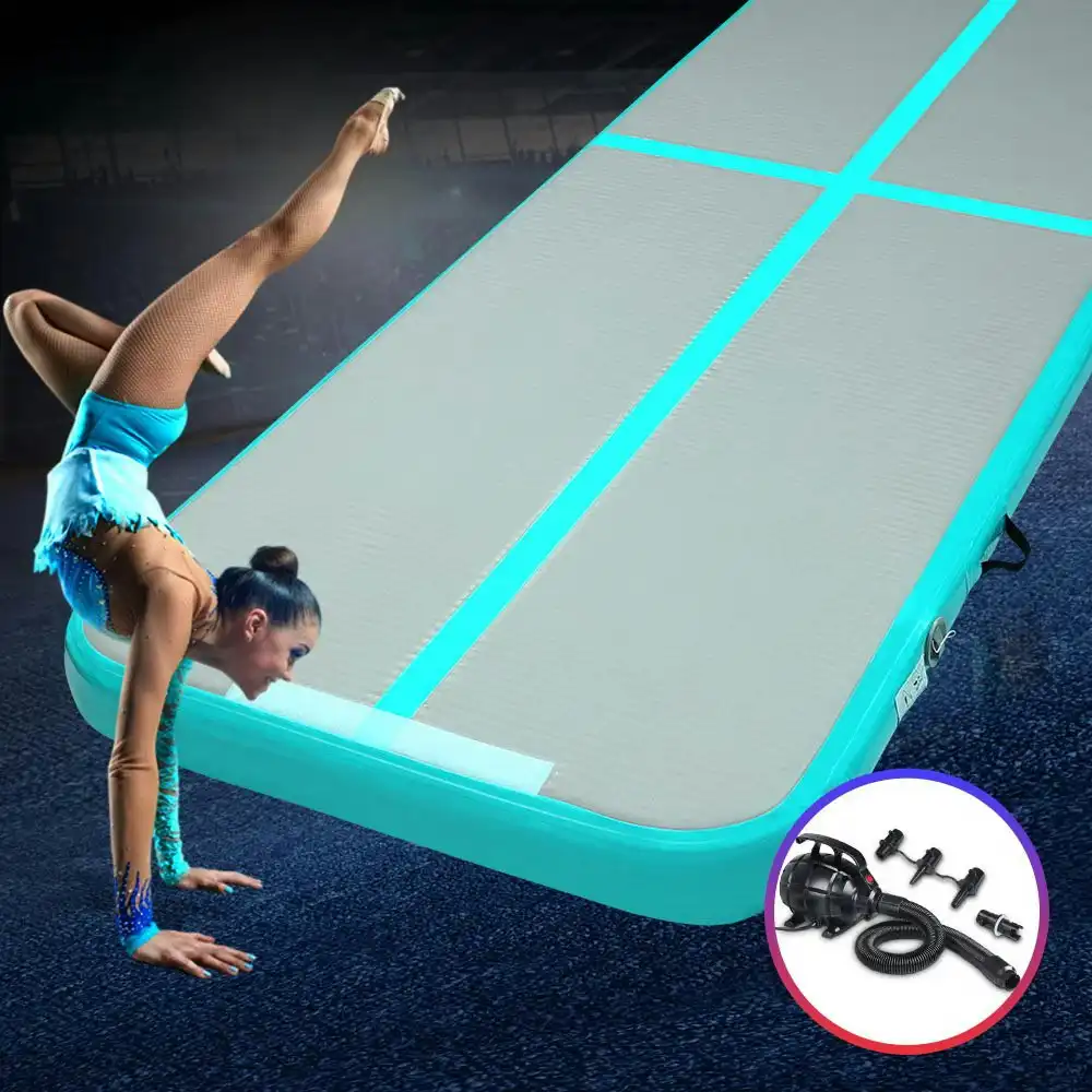 Everfit 4X1M Airtrack Inflatable Air Track Tumbling Mat W/Pump Floor Gymnastics