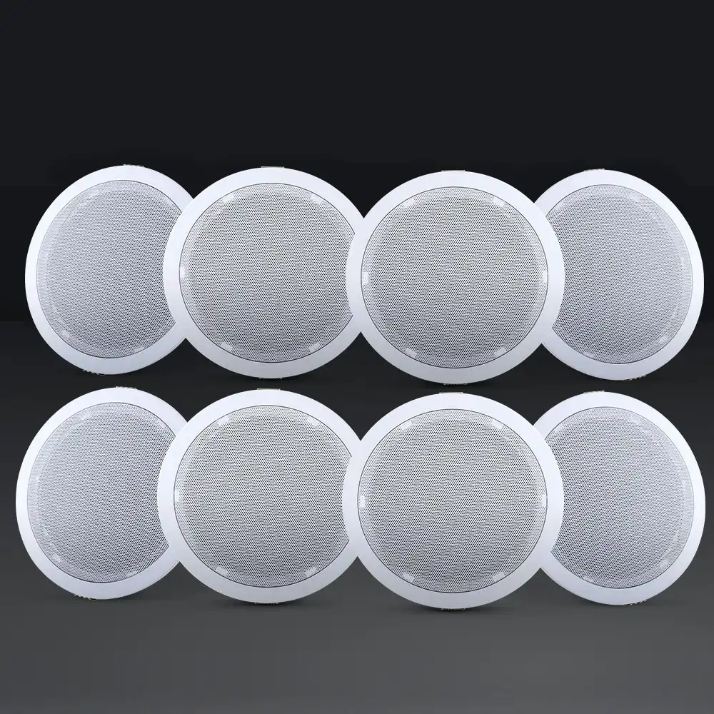 Giantz 6''Ceiling Speakers In Wall Speaker Home Audio Stereos Tweeter 8pcs