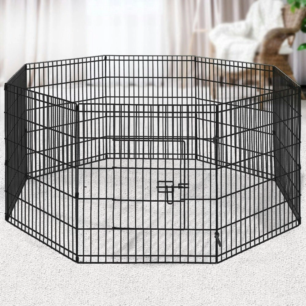 i.Pet 2x30" 8 Panel Dog Playpen Pet Fence Exercise Cage Enclosure Play Pen