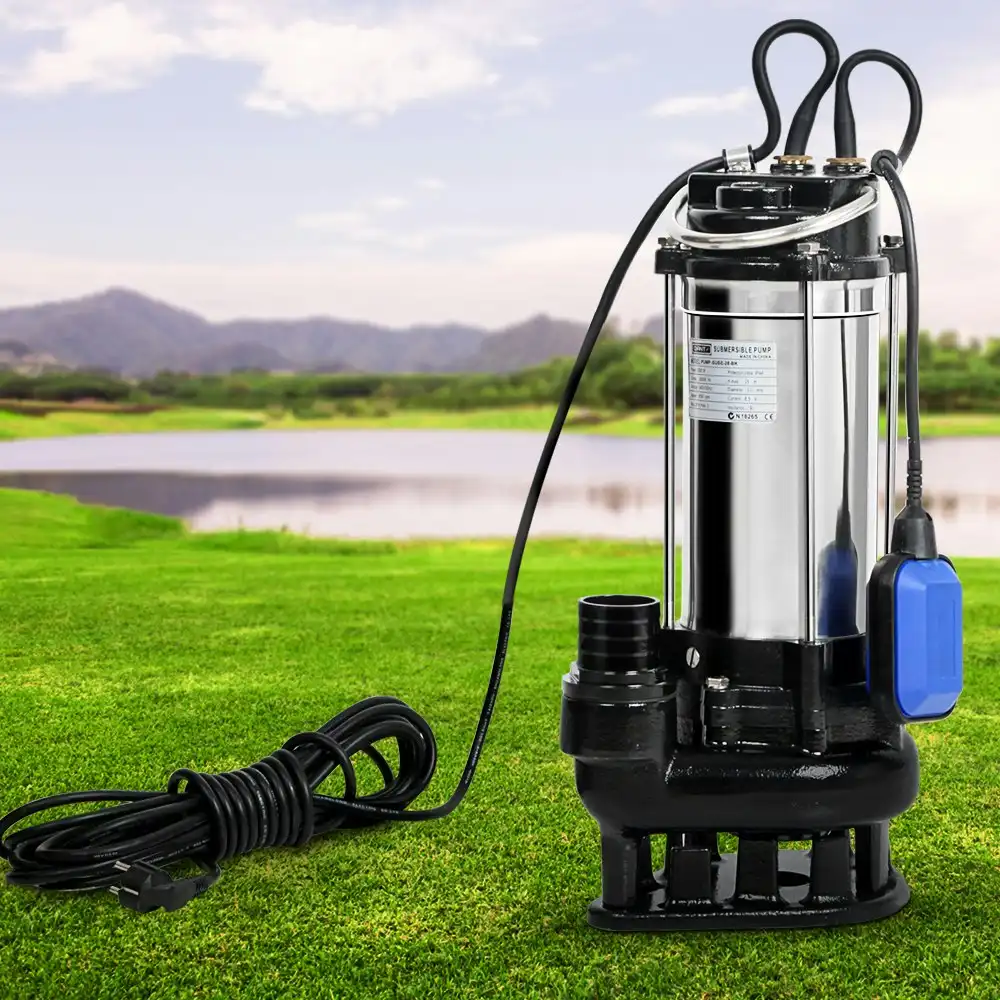 Giantz Garden Submersible Pump 2000W Dirty Water Bore Tank Well Steel Sewerage