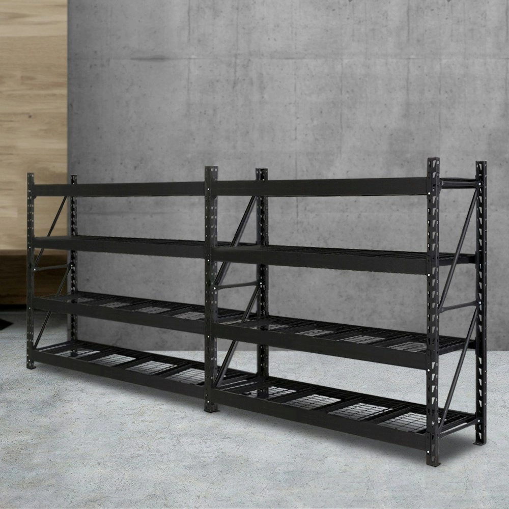 Giantz 4Mx2M Garage Shelving Warehouse Rack Pallet Racking Storage Shelve Black