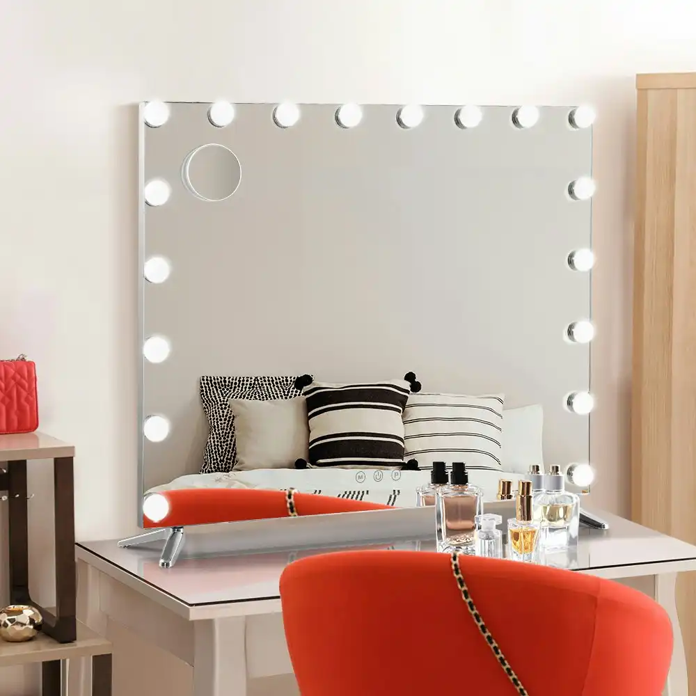 Embellir Makeup Mirror 80X65cm Hollywood with Light Vanity Dimmable Wall 18 LED