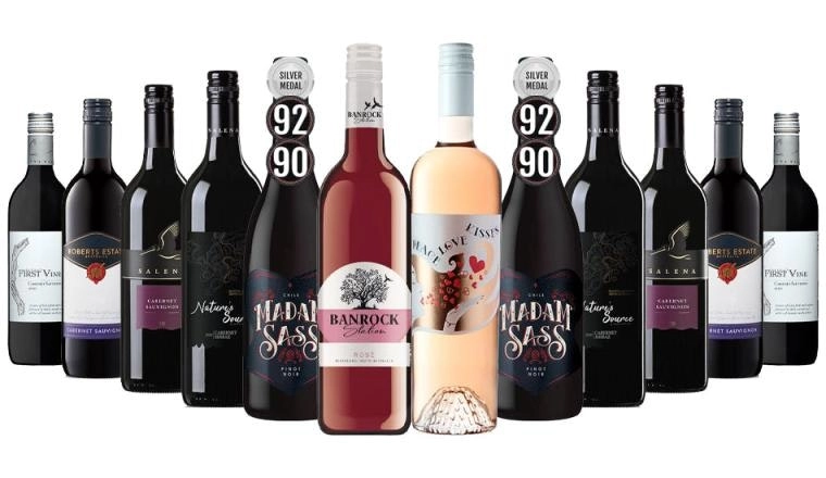 Spring Clearance Red Wine Mixed - 12 Bottles including Silver Medal wine