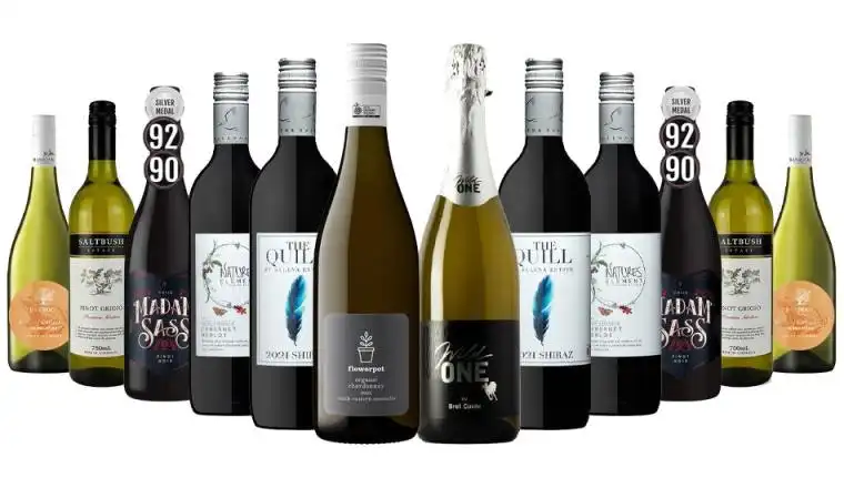 Father's Day Special Red & White Wine Mixed - 12 Bottles with Silver Medal Wine