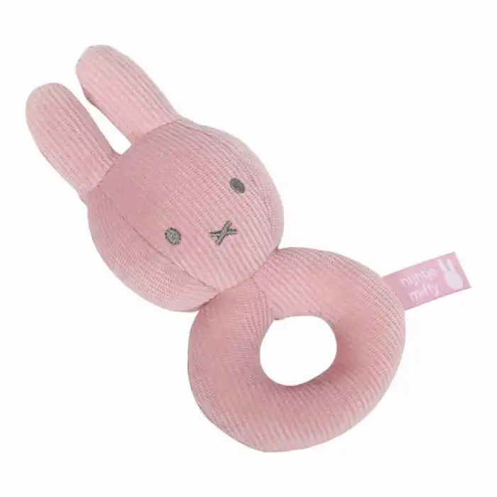 Miffy Pink Rib: Rattle