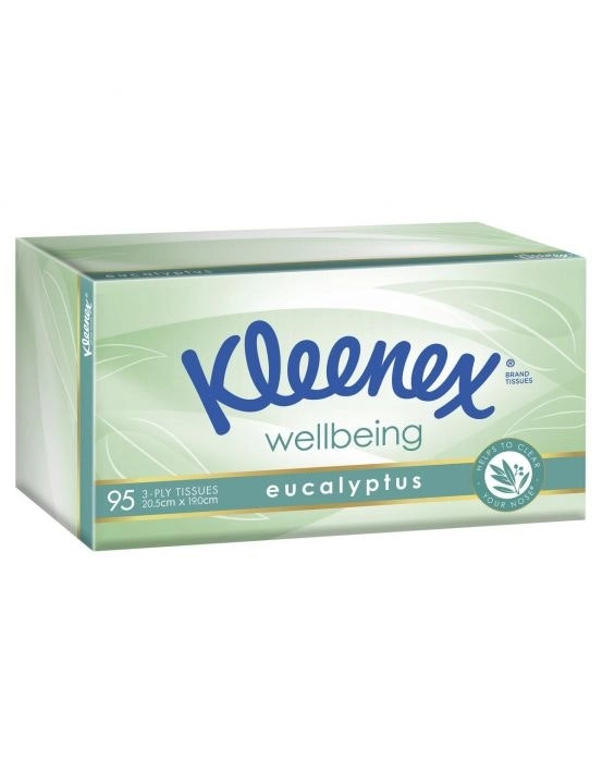 Kleenex Eucalyptus Facial Tissues 95 Pack