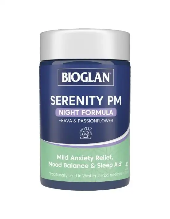 Bioglan Serenity PM Night Formula 40 Hard Capsules