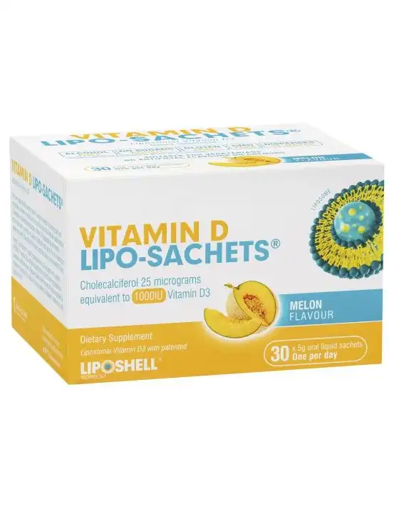 Lipo-Sachets Vitamin D Melon 5g 30 Sachets