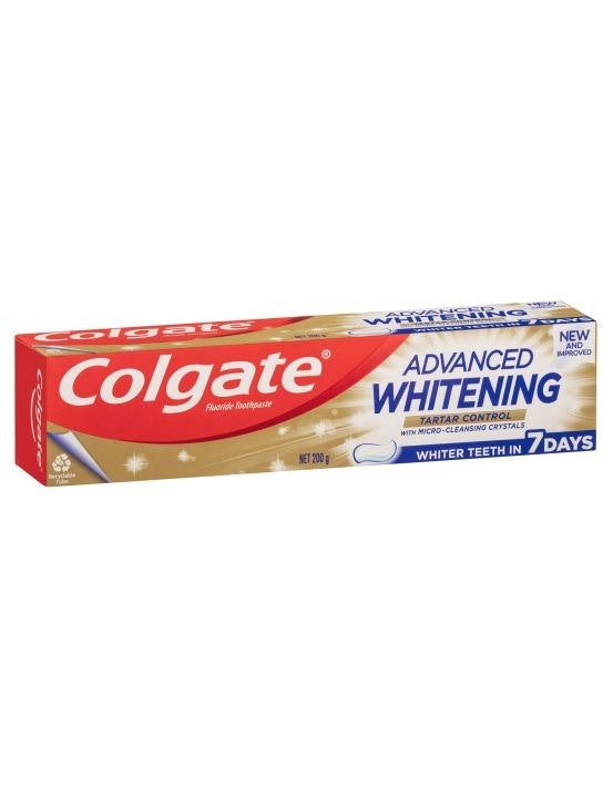 Colgate Toothpaste Advanced Whitening Tartar Control 200g