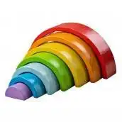 Bigjigs Wooden Stacking Rainbow - Small