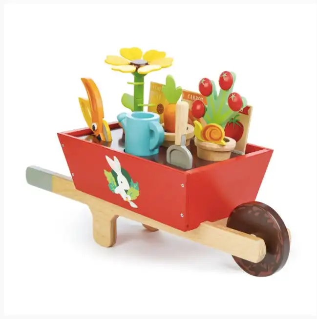 Tender Leaf Toys Garden Wheelbarrow Set