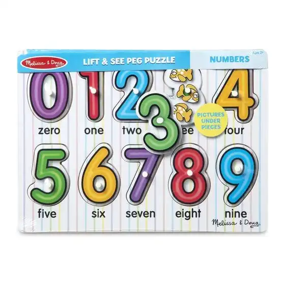 Melissa & Doug Numbers Peg Puzzle