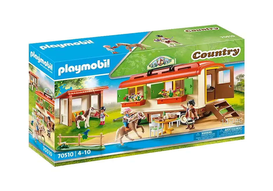 Playmobil Pony Shelter with Mobile Home