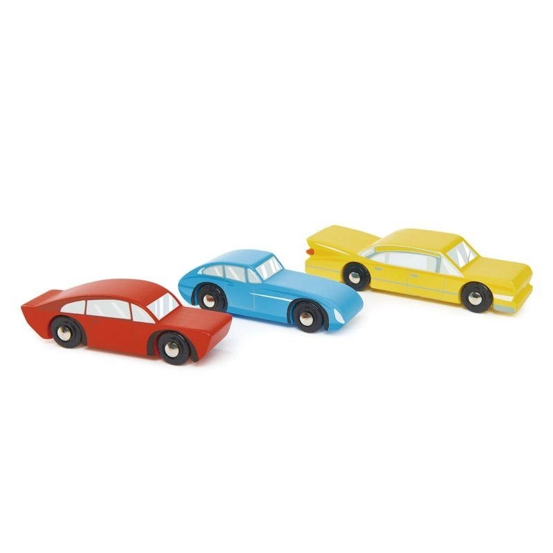 Tender Leaf Toys Wooden Retro Cars Set