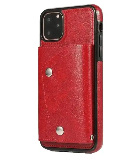 For iPhone 11 Pro Luxury Leather Wallet Shockproof Case Cover