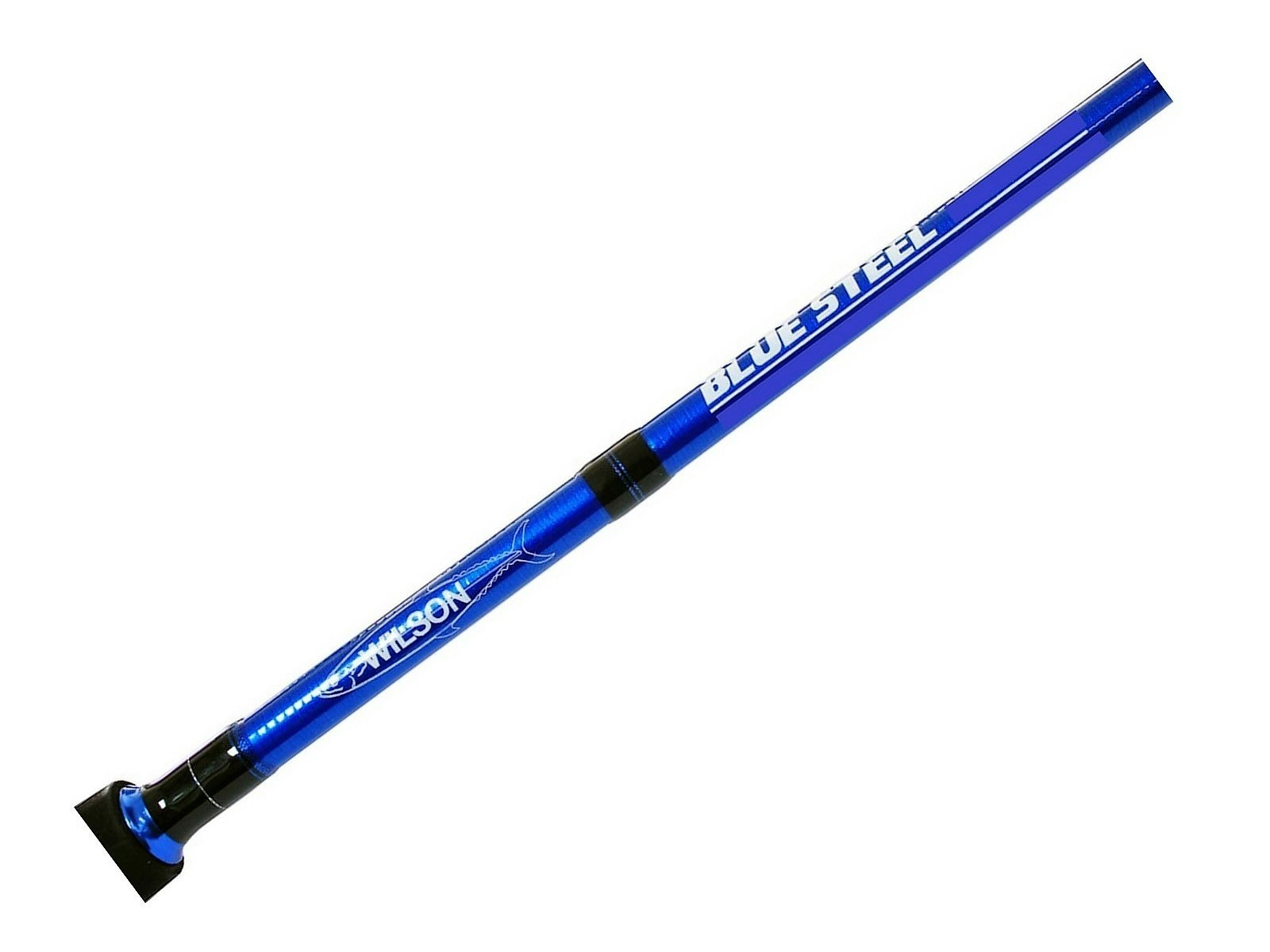 Wilson Blue Steel 2 Piece Fishing Rod - Metallic Blue Spin Rod