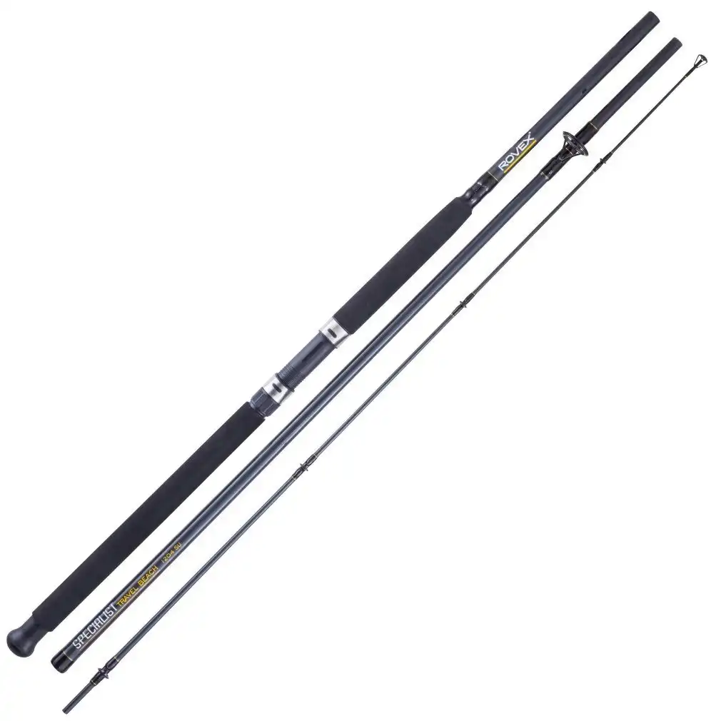 12ft Rovex Specialist 6-12kg 4 Piece Travel Beach Fishing Rod - Surf Rod