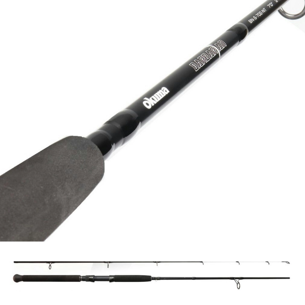 7ft Okuma Barbarian 5-7kg Spin Rod - 2 Pce Boat Rod