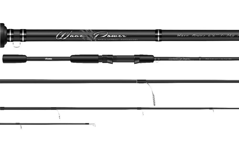 7ft Okuma Wave Power 3-6kg Spin Rod - 2 Piece Spinning Fishing Rod