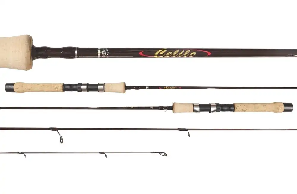 7ft Okuma Celilo 6-12lb Finesse Spin Rod - 2 Piece Graphite Spinning Fishing Rod