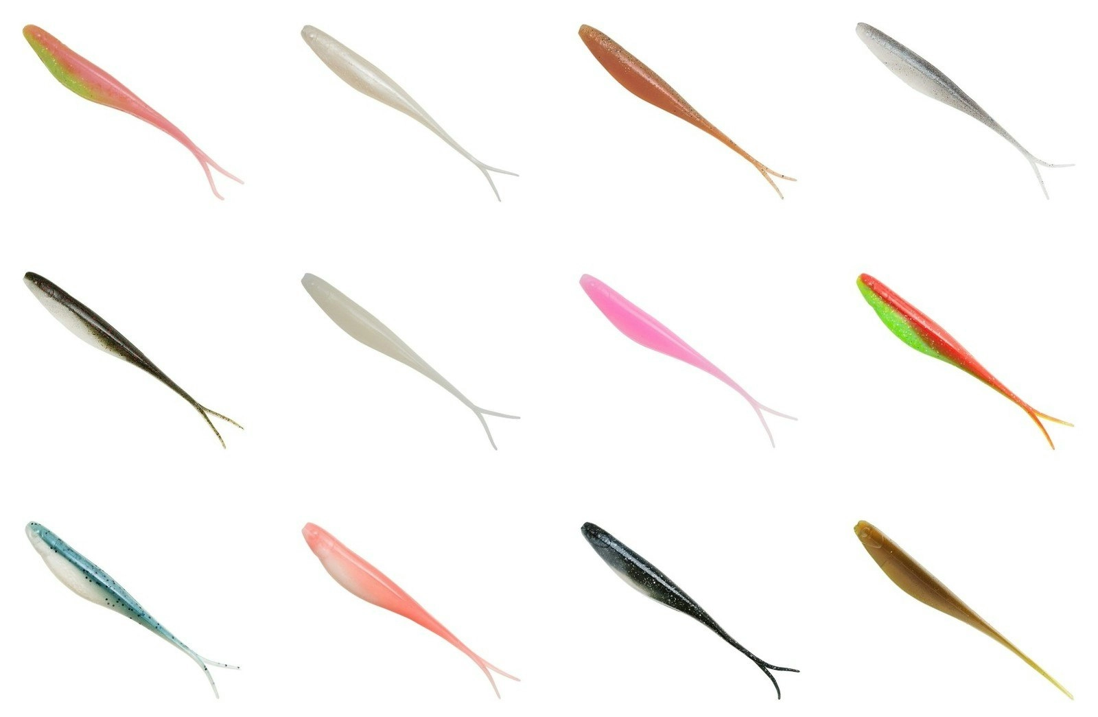 Zman 7 Inch Jerk ShadZ Soft Plastic Lures - 4 Pack of Z Man Soft Plastic Lures