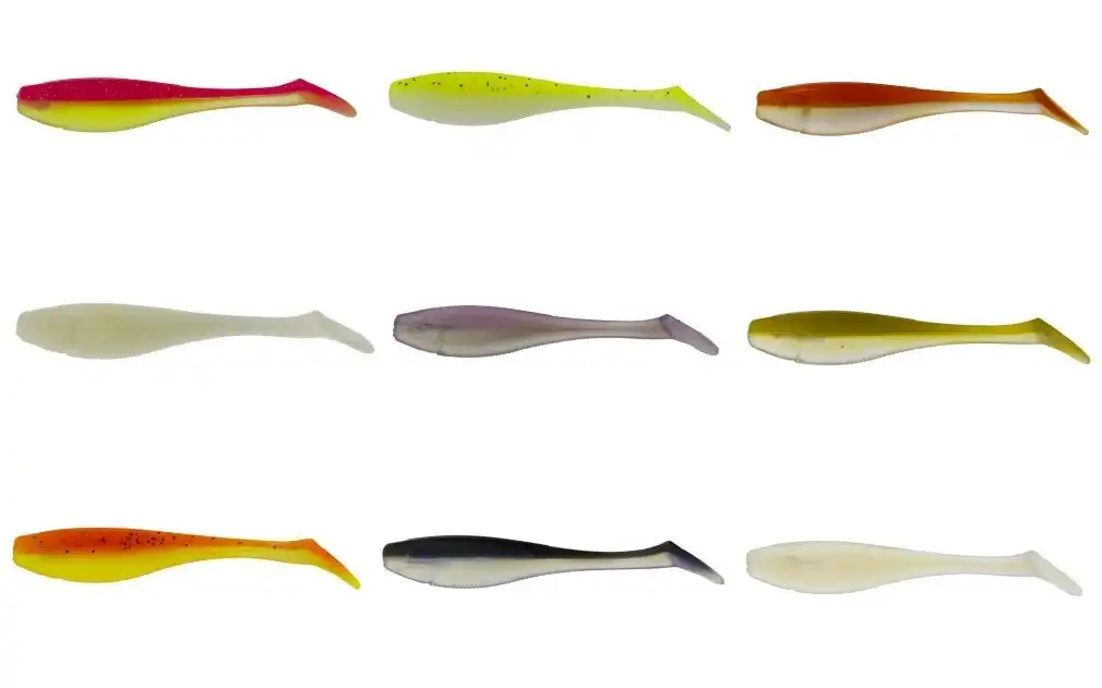 6 Pack of 5 Inch McArthy Paddle Tail Soft Plastic Fishing Lures