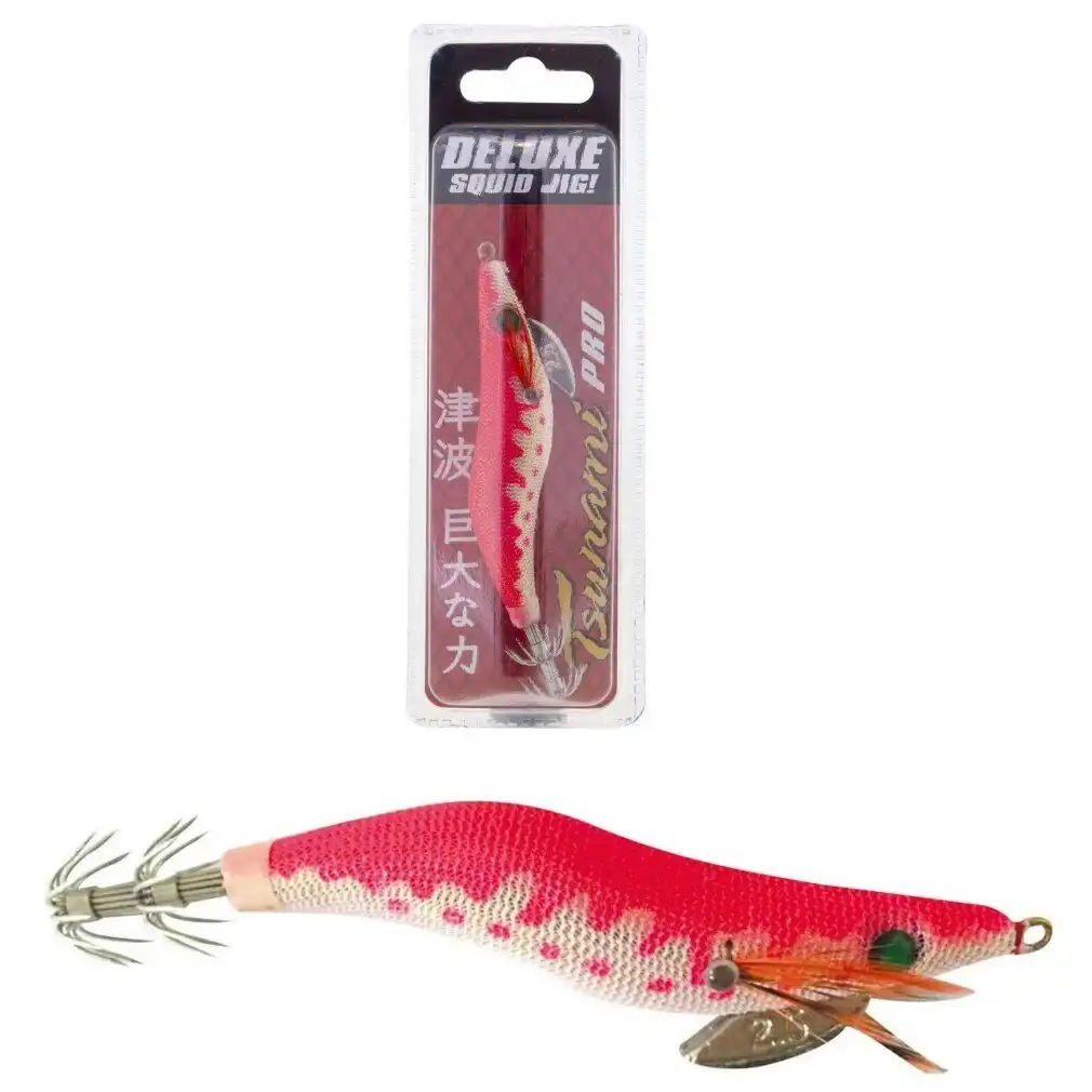 Size 3.5 Pink Tsunami Pro Deluxe Egi Squid Jig Lure