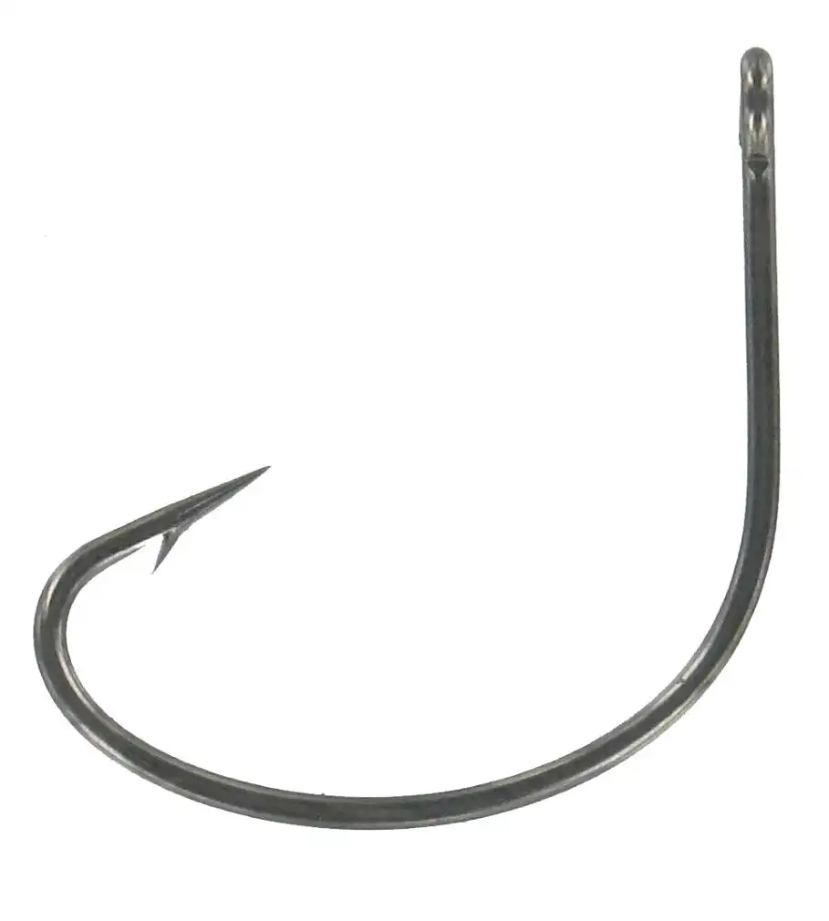 25 Pack of Shogun T479 Black Wide Gap Fishing Hooks - Chemically Sharpened Hooks